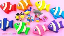 Play Doh Finding Nemo Fish Surprise Toys Minions SpongeBob Hello Kitty Animals Shopkins