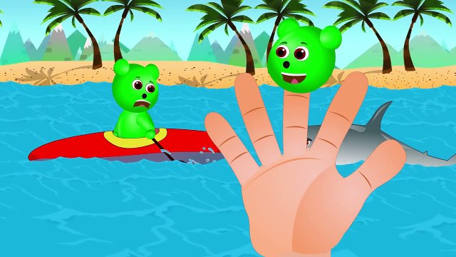 Mega Gummy bear planting trees finger family Rhyme for Kids | Gummy bear crying Ice cream