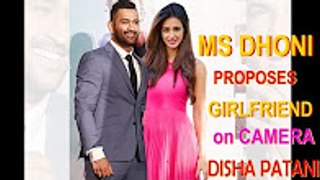 MS DHONI Propoes Girl on Camera DISHA PATANI   Priyanka Jha