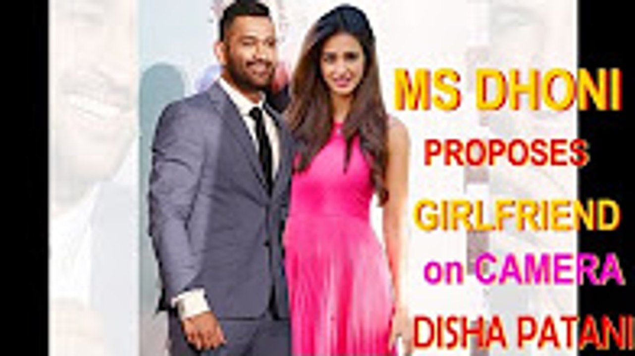 MS DHONI Propoes Girl on Camera DISHA PATANI   Priyanka Jha