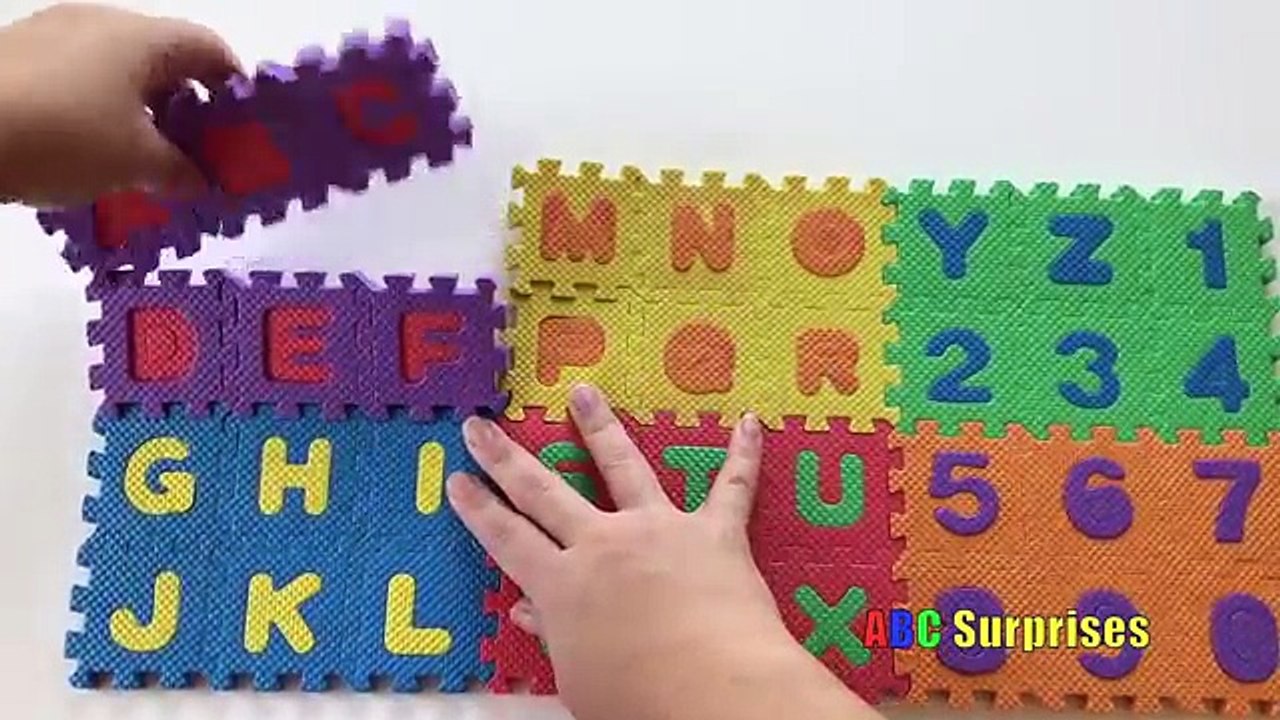 ABC and 123 Alphabet Letter and Number Foam Puzzle Mat Learn ABC How to Count Learn Colors