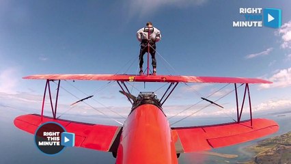 Brave Man &apos;Wing Walks&apos; His Way Into Bucket List Experience