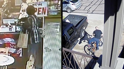 Woman Swipes Charity Jar & Thief Swiftly Rides Off With Bike