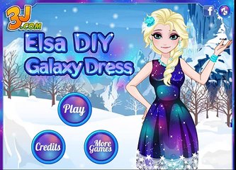 Disney Frozen Elsa Dressup Games: Elsa DIY Galaxy Dress - Kids Games in HD new