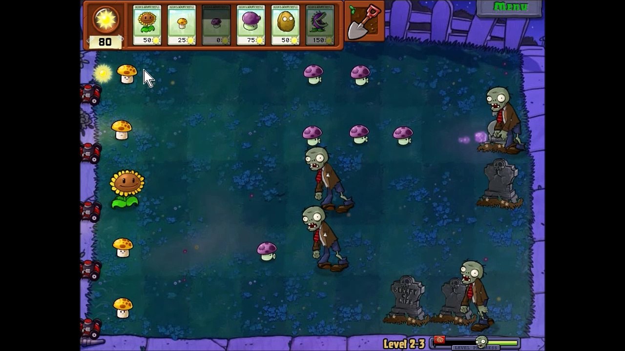 plants Vs Zombies [PvZ] - [Adventure] - Level 2 - 3