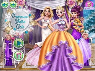 Disney Princesses Elsa Rapunzel Anna & Ariel Dress Up and Makeup Game for Kids