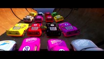 Colored Lightning Mcqueen Cars with Color Spiderman Cartoon for Kids and Nursery Rhymes So