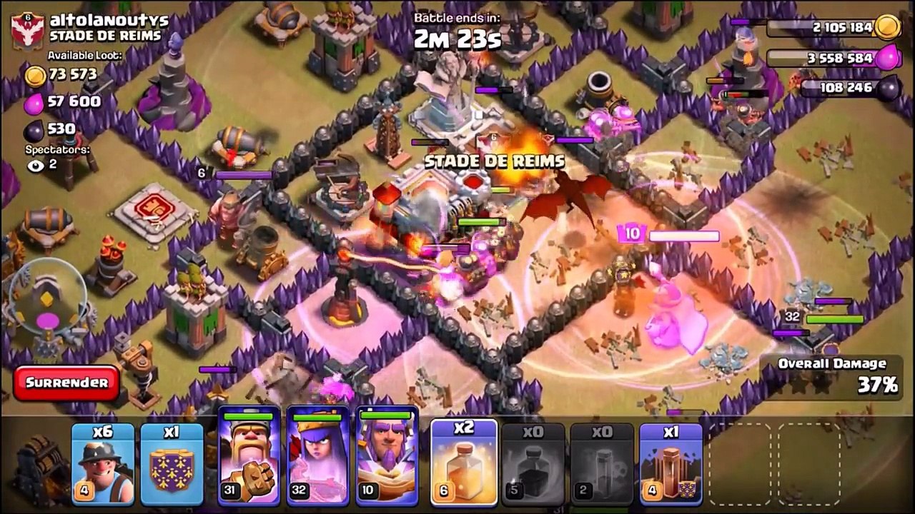 [CLASH OF CLAN] Clash Of Clans - INSANE 48 TROOP TROLL WAR!! - ATTACKING THE TOP 2 PLAYERS LIVE!