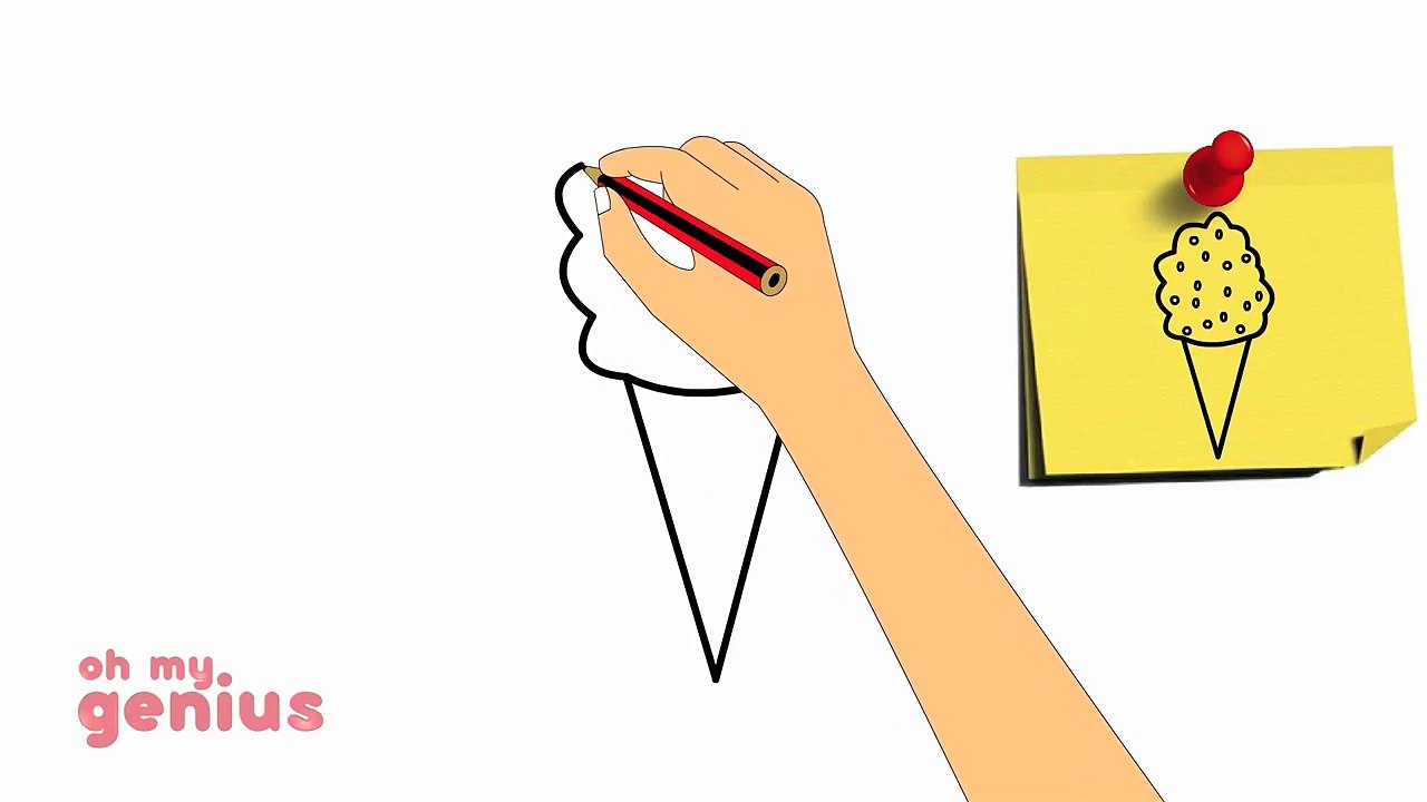 How To Draw A Cute Ice Cream Cone