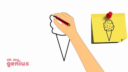How To Draw A Cute Ice Cream Cone