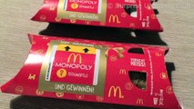 39 McDonalds Monopoly Xmas Stickers Unboxing new/2016 Germany Instant win