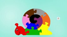 Цвета для детей детские дети | Улитка головоломки картинки, чтобы выучить цвета | дети обучения видео