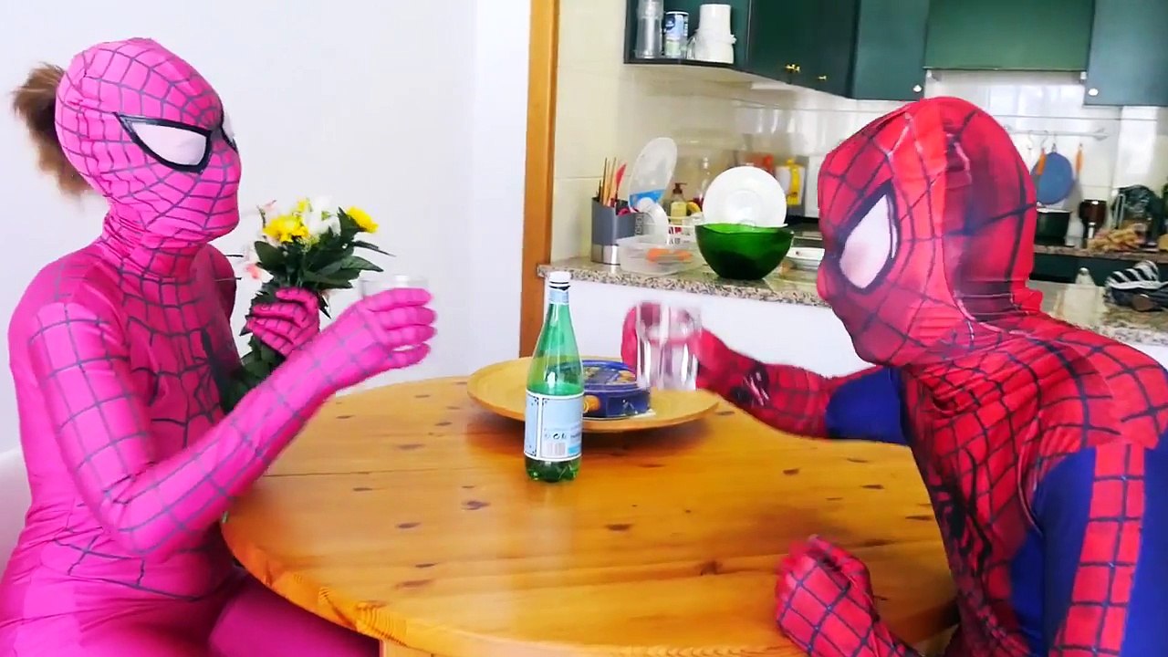 Spiderman w/ Frozen Elsa Booger in Real Life! Fun Superhero ft Maleficent, Jack Frost vs G