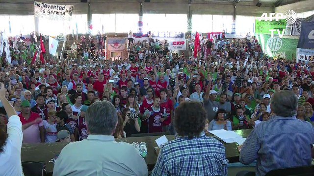Dos centrales obreras argentinas llaman a huelga nacional