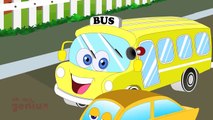 Wheels On The Bus Go Round And Round - 3D Animation Kids Songs | Nursery Rhymes for Child