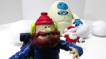 THE BUMBLE!! Rudolph the Red Nosed Reindeer Abominable Snowman Play Doh Surprise Egg Tutor