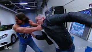 AJ Styles Attacks Shane McMahon - WWE Smackdown 14 March 2017