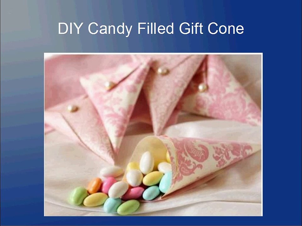 DIY Candy Filled Gift Cone Tutorial