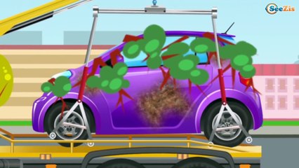 Learn Car w FUN GIANT Truck - Cars For Kids - Children Video part 2