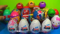 250 Kinder surprise and Surprise eggs!!! Cars THOMAS Spider Man TOY Story MARVEL Heroics H