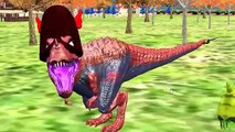 Dinosaurs Vs T-Rex | 3D Horse Colours Songs | 3D Gorilla Vs Dinosaur | Learning Wild Anima