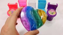 DIY Cómo Hacer Pegamento Limo de la Piel los Colores de las Pinturas de Globos de Agua Jeringa Aprender a Contar Caca