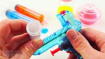 Learn Colors DIY How To Make Slime Clay Jelly Monster Giant Syringe Toy Play Doh Surprise