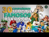 Los 30 compañeros de aventuras más famosos de la historia