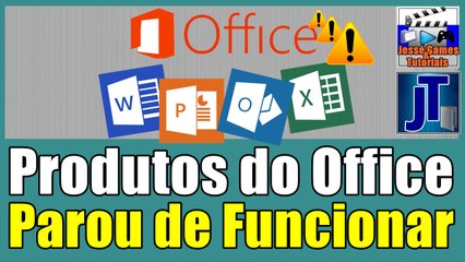 Como Resolver a Mensagem Parou de Funcionar no Office (Office 2013, Office 2016 Atualizado)