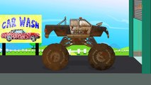 Monster Car | Scary Car Wash Videos for Children | Halloween Videos for Kids