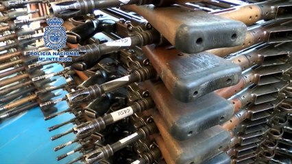 Découverte d'un arsenal de guerre impressionnant en Espagne