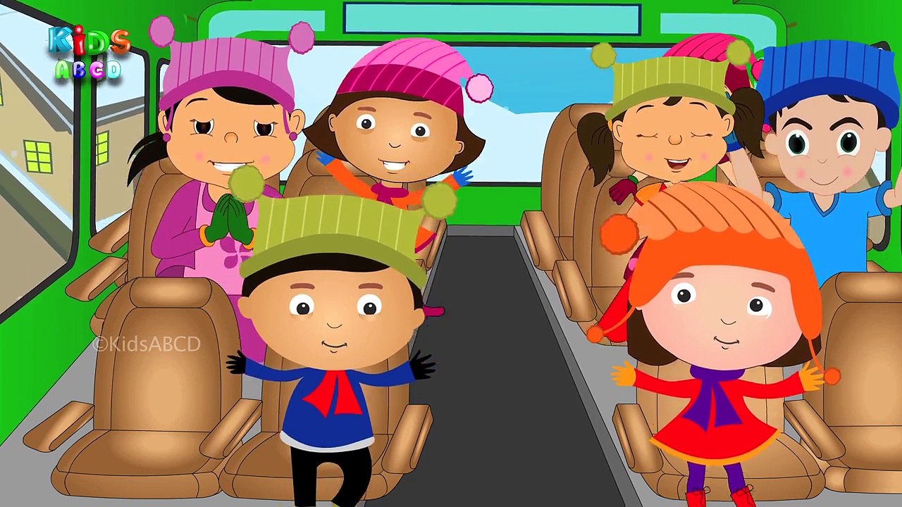 Wheels On The Bus Go Round And Round - 3D Animation Kids Songs | Nursery Rhymes for Child