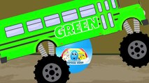 2. автобус цвета Цвет Яйца Узнайте монстр Школа сюрприз грузовая машина грузовики видео об |