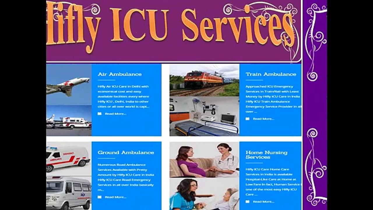 Hifly ICU Air Ambulance Services in Mumbai and Guwahati