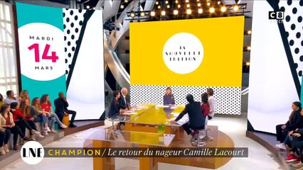 Camille Lacourt débarque avec une heure de retard dans "La nouvelle édition" et avoue qu'il regardait la télé ! Regardez