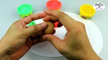 Play Doh How to Make a Hamburger with Play Doh RainbowLearning