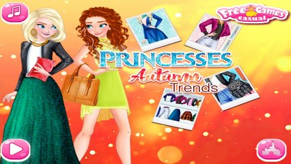 Princesses Autumn Trends-Frozen Elsa and Anna Dress Up-Disney Frozen Games For Girls