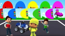 Learn Colors with Paw Patrol Ryder Blaze and the Monster Machines - Toys 2D Trucks Colours