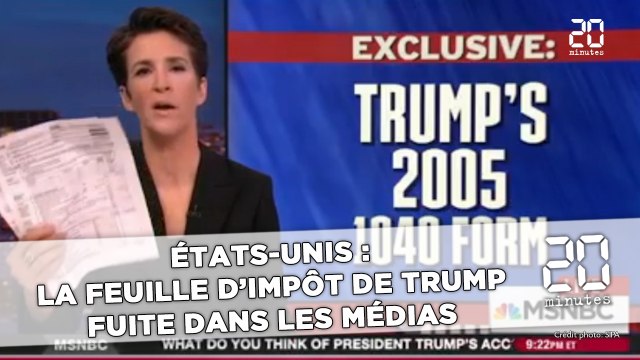 États-Unis: La feuille d'impôts de Donald Trump fuite dans les médias