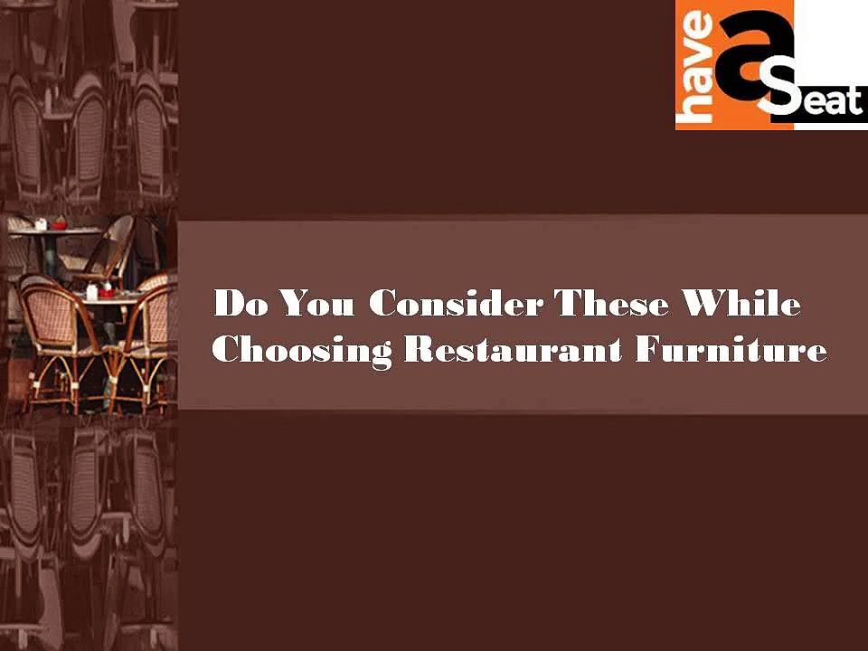 Restaurant chairs- Restaurant furniture