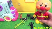 アンパンマン アニメおもちゃ アンパンマン達の顔をゴミで捨てちゃう！？❤ばいきんまんの掃除機イタズラ Toy Kids トイキッズ animation anpanman