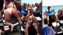 Cette fille essaye de twerker sur le quad d'un policier