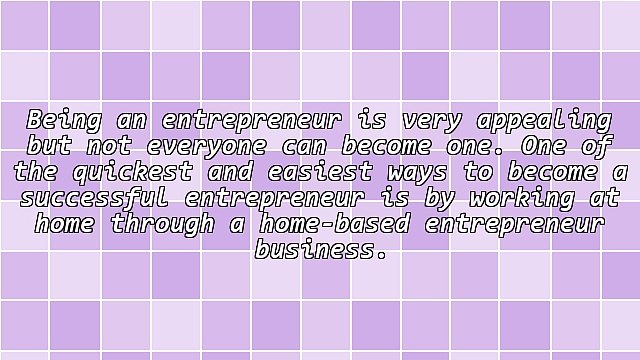 Home-Based Business Entrepreneur Working At Home