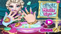 ᴴᴰ ღ Snow White, Princess Rapunzel & Frozen Elsa Nails Spa Games Compilation ღ (ST)