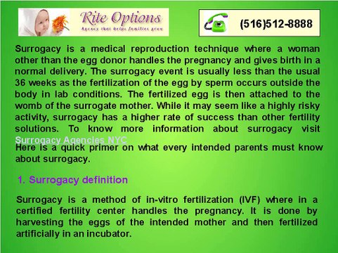 Surrogacy Agencies NYC: Primer on Surrogacy Definition