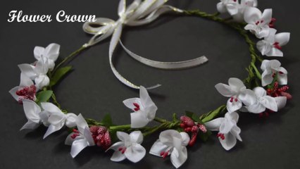 ✾ ❀ ❁ D.I.Y. Flower Crown Tutorial - MyInDulzens ✾ ❀ ❁ - YouTube