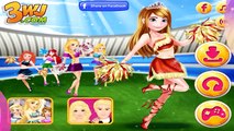 Princess Elsa, Anna, Snow White - Disney Cheerleaders -Dress Up Game for Kids