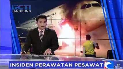 Pesawat Garuda Nyaris Terbakar di Bandara Soetta