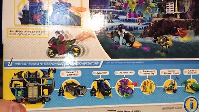 Распаковка Бэтмобиль и игрушки цикл от Imaginext! Бэтмен и Робин фигурок, плюс Бэтмобиль и Batcycle!
