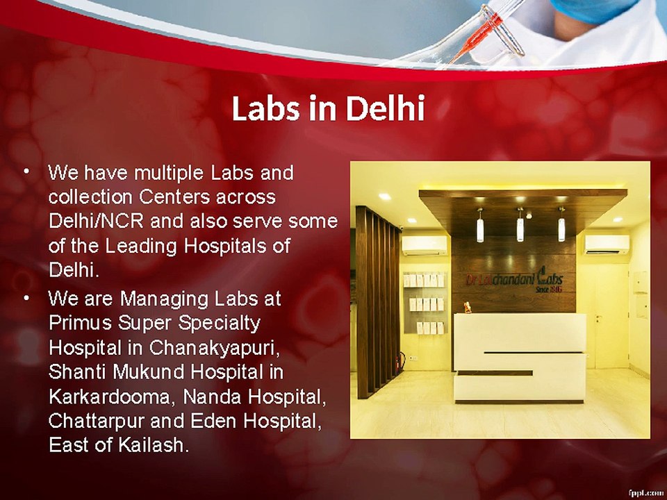 Labs in Delhi - Dr LalChandani Labs